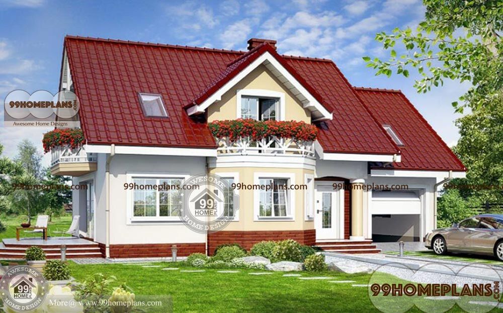 Traditional House 3D Model 1381 sqft