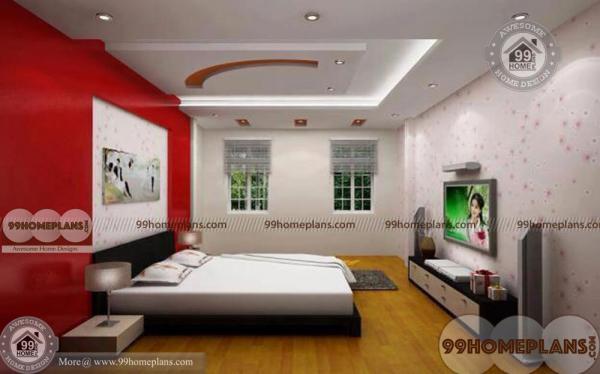 Ceiling Color Ideas Decoration Red And White Combination Design