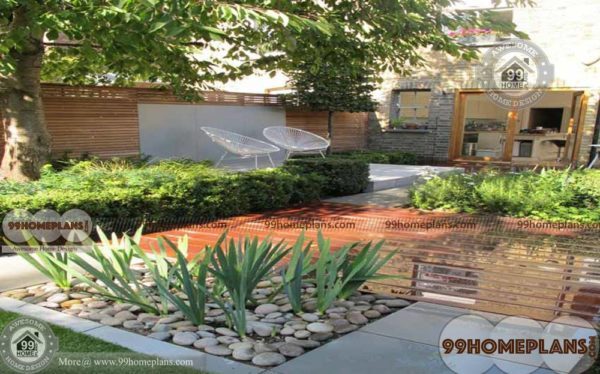 Front Yard Courtyard Designs With New Entry Space Garden Collections