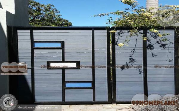 Grill Gate Design Ideas With Simple And Cute Stylish Iron Gate