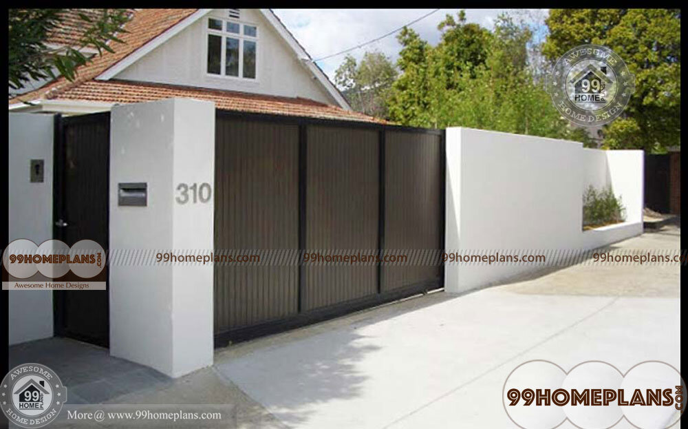 House Boundary Wall Design Ideas With Simple Compound Walls Models