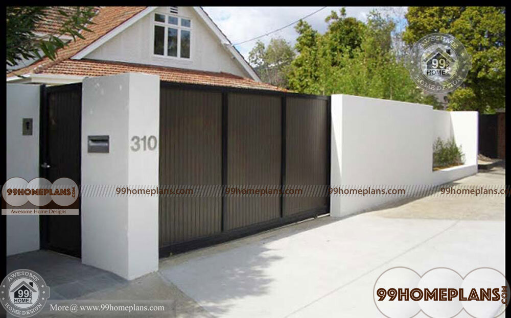 House Boundary Wall  Design  Ideas  with Simple Compound  