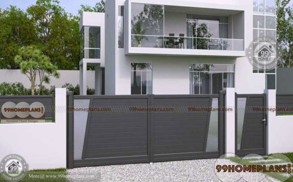 House Main Gates Design Ideas With Combined With Steel And