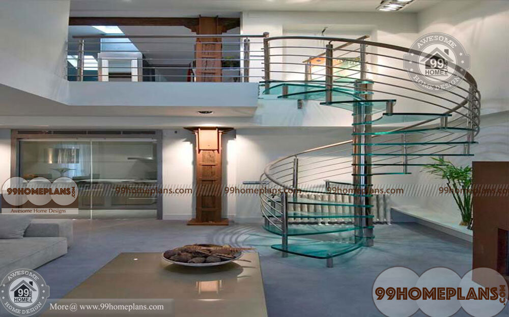 Metal Spiral Stairs home interior