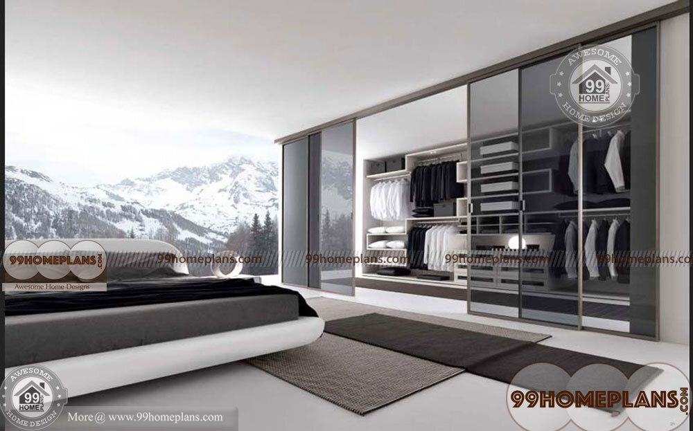 modern wardrobe sliding doors home interior