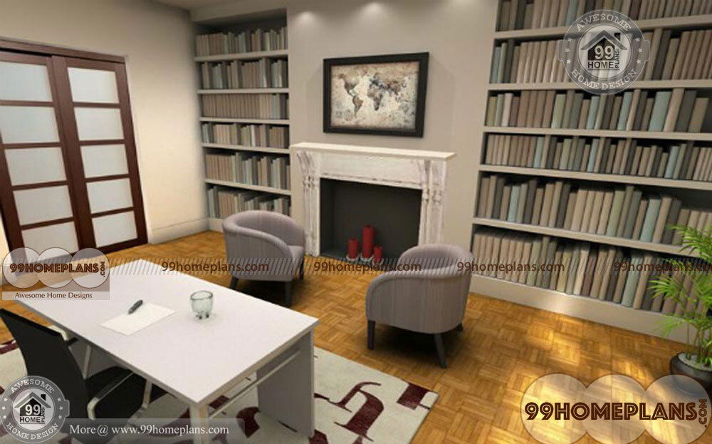 Simple Home Library Ideas home interior