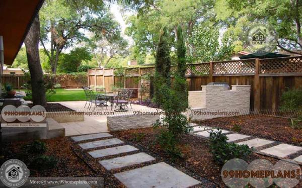Small Interior Courtyard Designs With Classic Tiny Outdoor Simple