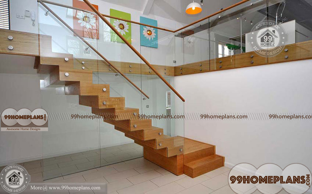 Wood And Glass Staircase Designs home interior