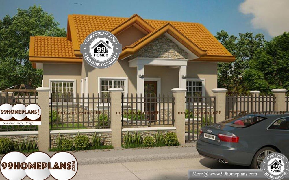 Simple Traditional Home Plans - Single Story 560 sqft-Home