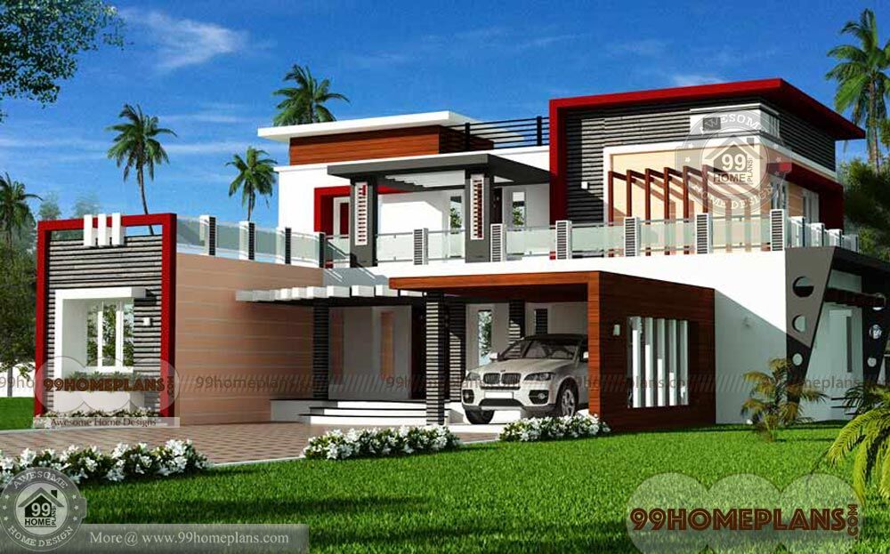 Luxury Modern House Floor Plans 4030 Sq Ft 2 Story Home 3d Elevation