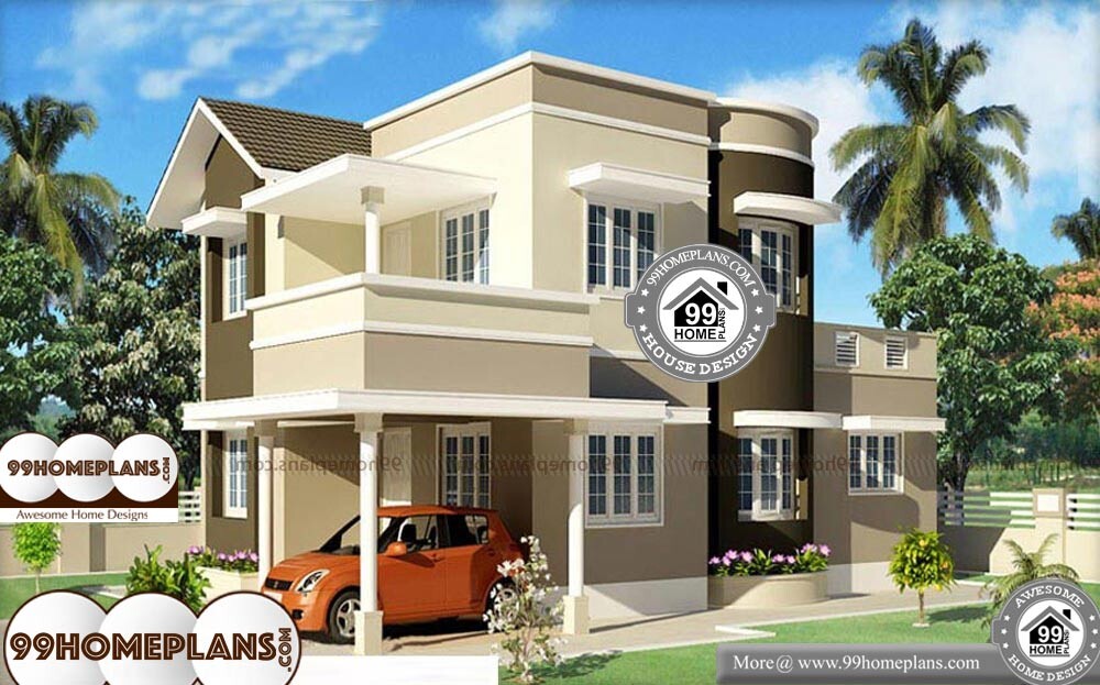 3 Bedroom Kerala House Plans - 2 Story 1600 sqft-Home