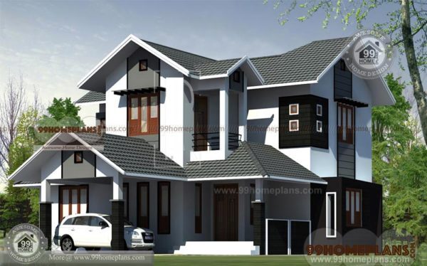 4 Bedroom House Plans Kerala Style Architect Best Double Story Homes