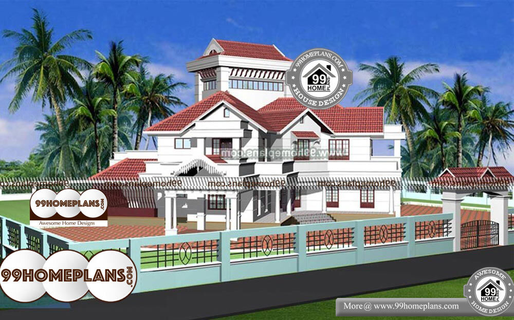 5 BHK House Designs - 2 Story 6544 sqft-Home