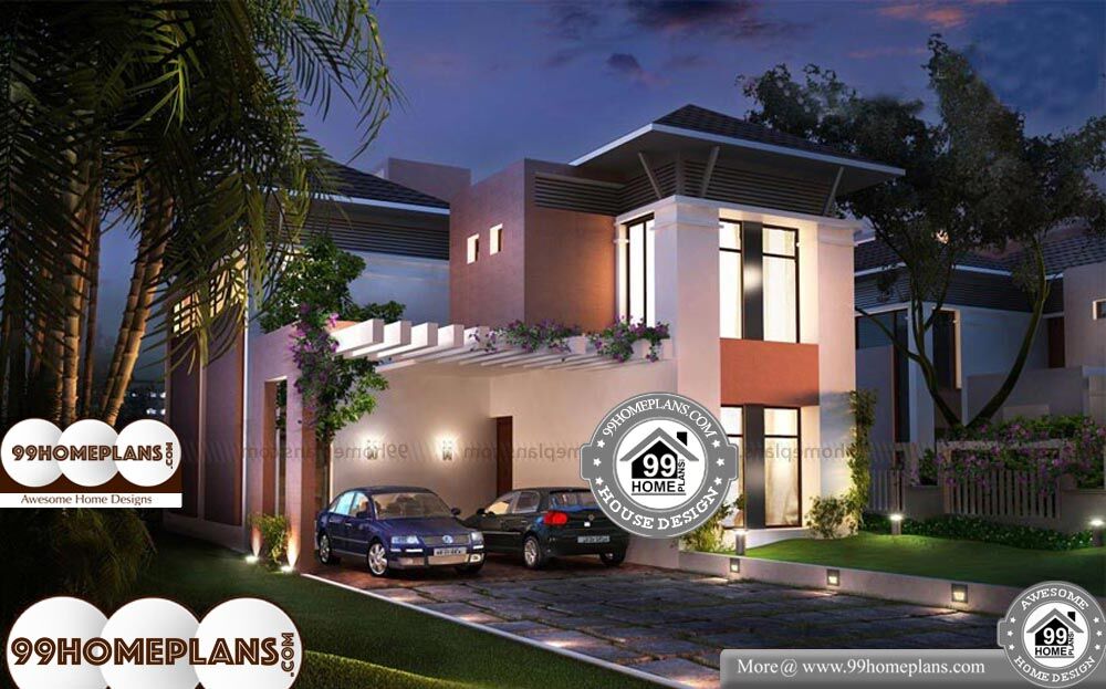 Box Type House Design Kerala - 2 Story 2200 sqft-Home 