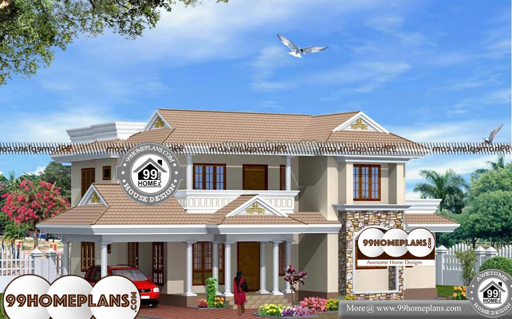 Indian Home Design Plans With Photos - 2 Story 2340 sq ft-Home