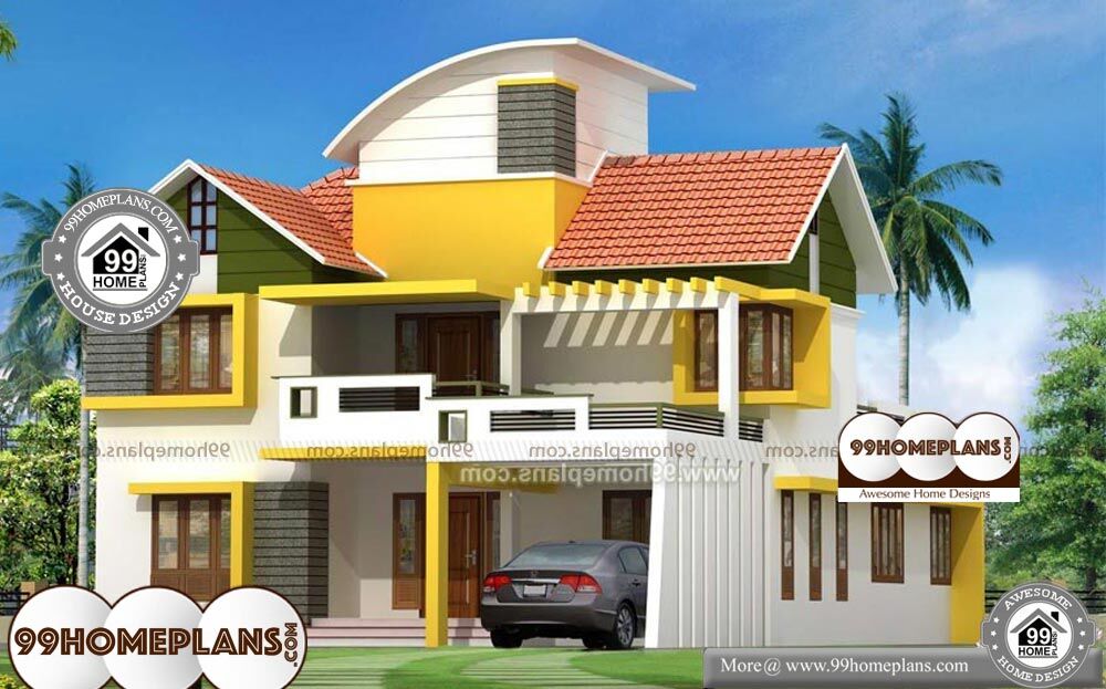 Kerala Contemporary Villas - 2 Story 2563 sqft-Home