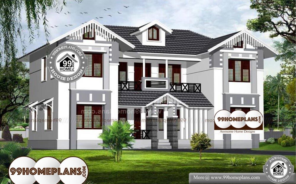 Kerala House Plans With Photos And Price - 2 Story 2385 sqft-Home