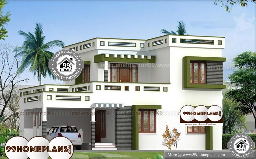 Low Cost House Plans With Estimate - 2 Story 1700 sqft-Home