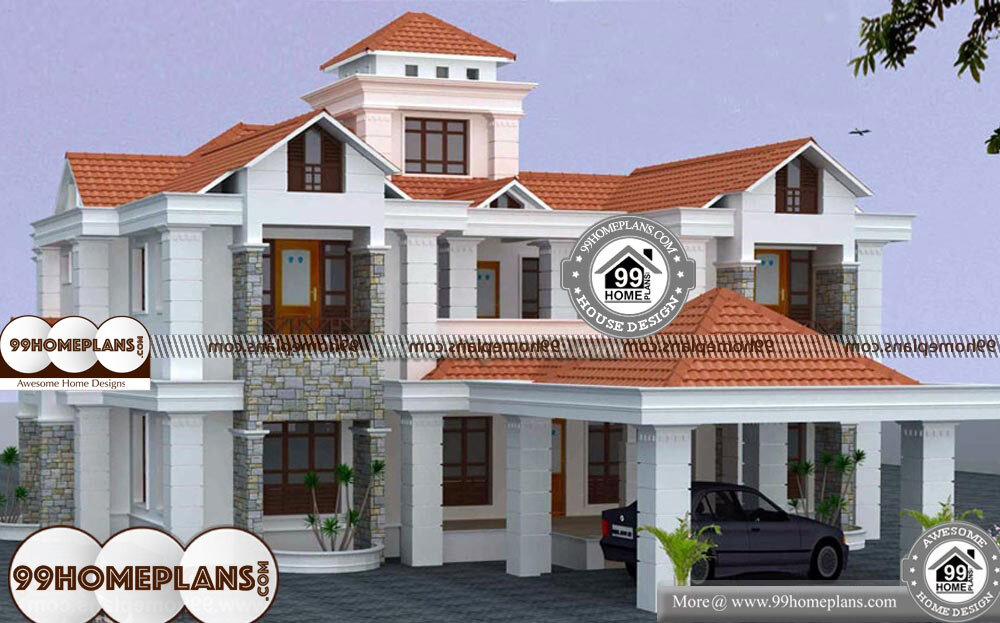 Luxury Bungalow House Plans - 2 Story 3239 sqft-Home