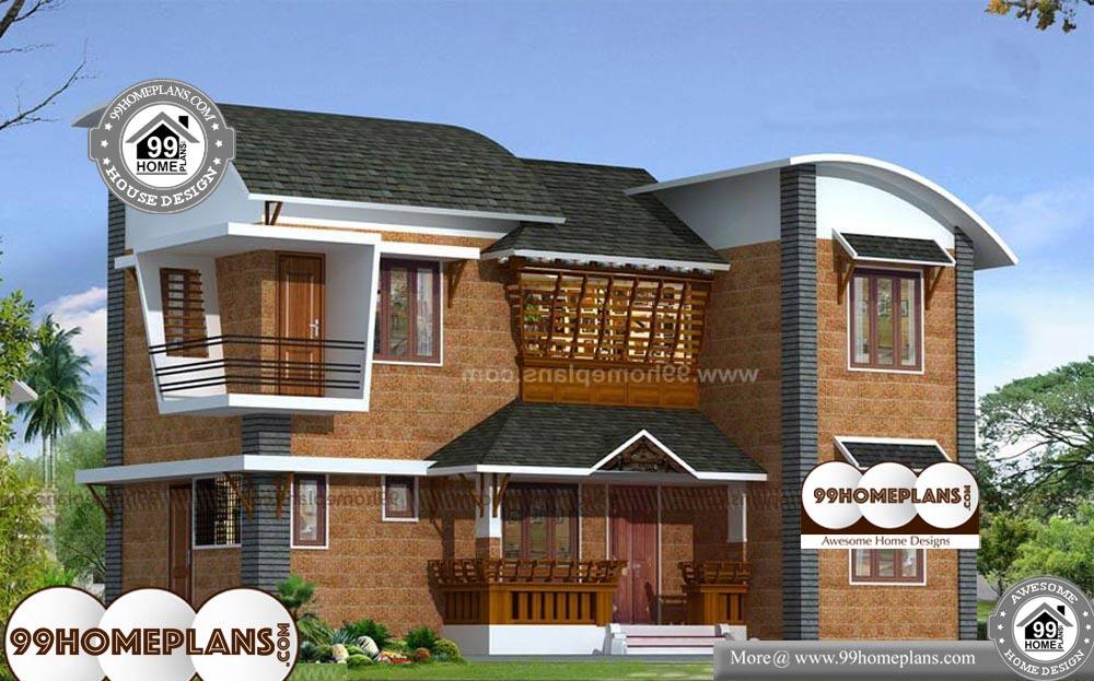 Modern Brick House Designs - 2 Story 1600 sqft-Home