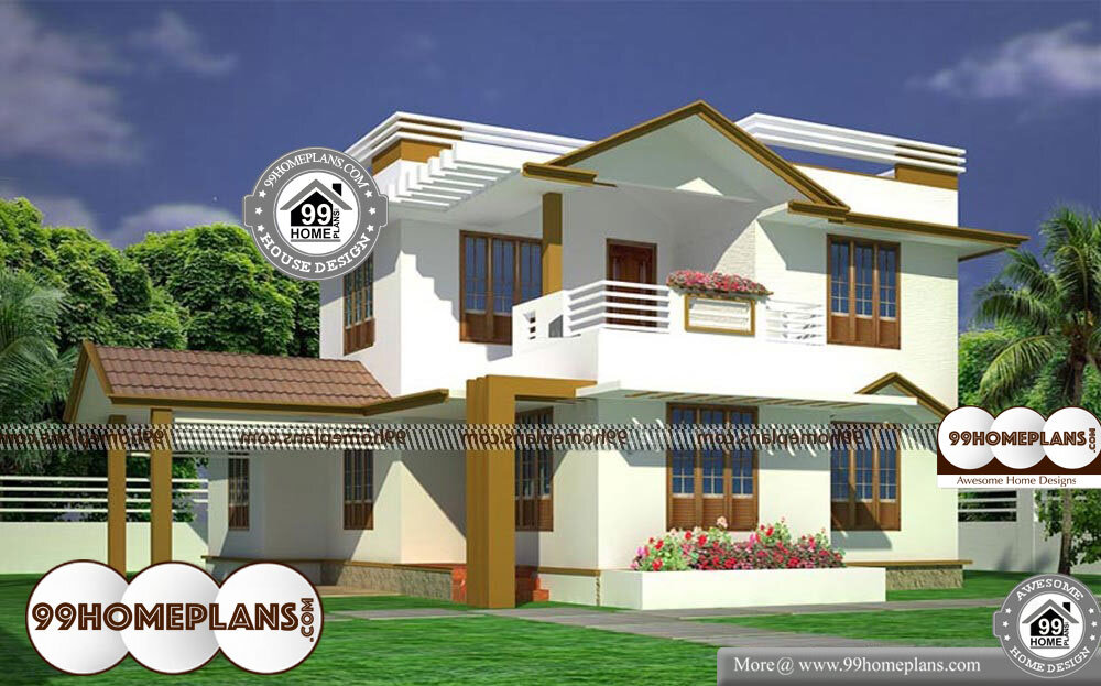 Ready Made House Plans For 3BHK - 2 Story 1890 sqft-Home