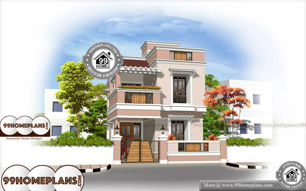 Small Apartment Plans - 2 Story 1600 sqft-Home