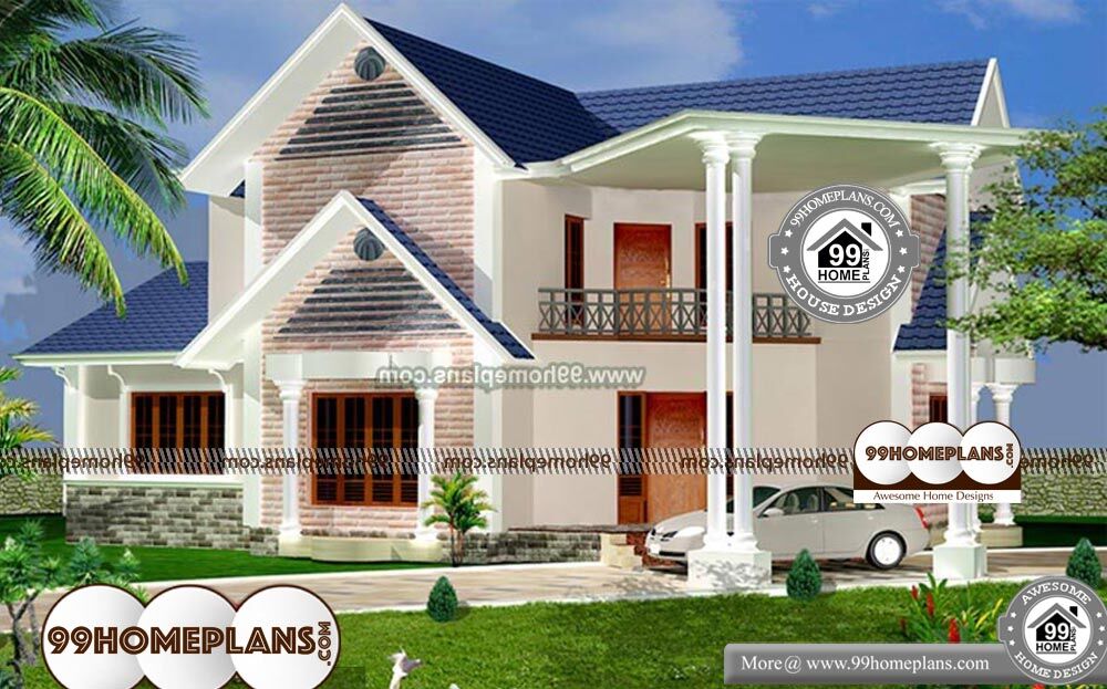 Small Stone House Plans - 2 Story 2400 sq ft-Home