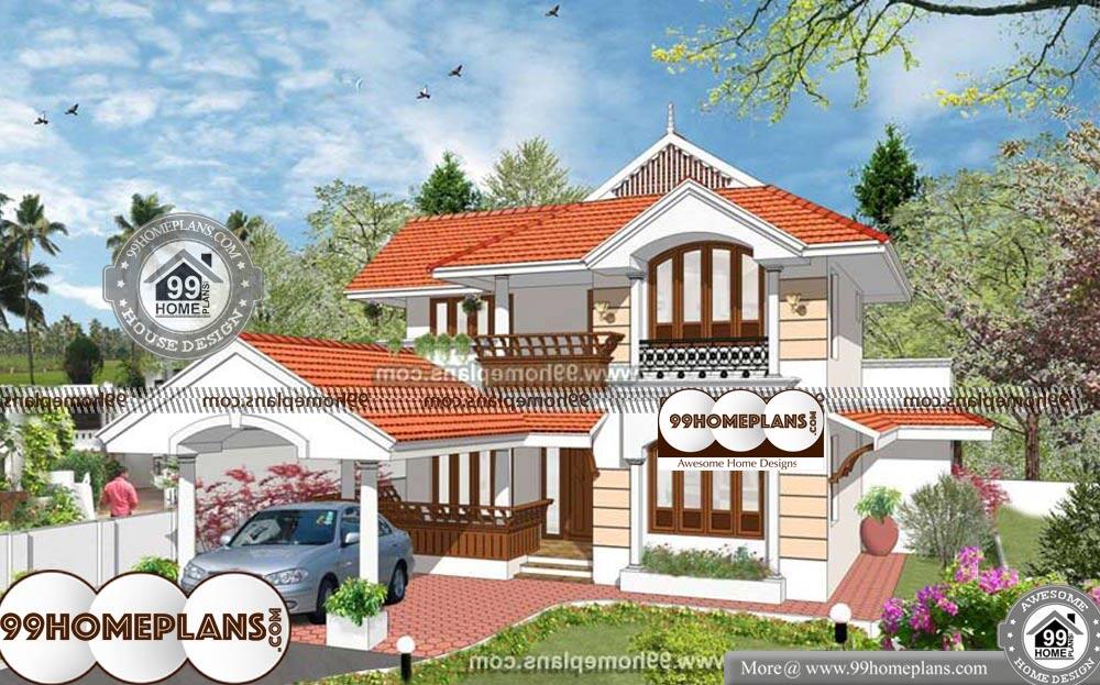 Traditional Style Kerala Home - 2 Story 1998 sqft-Home