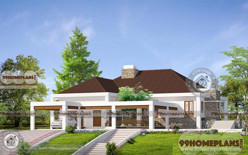 luxury one story house plans