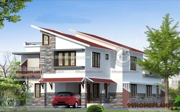  Modern  Slope  House  Plans  Two Story Very Steep Sloping 