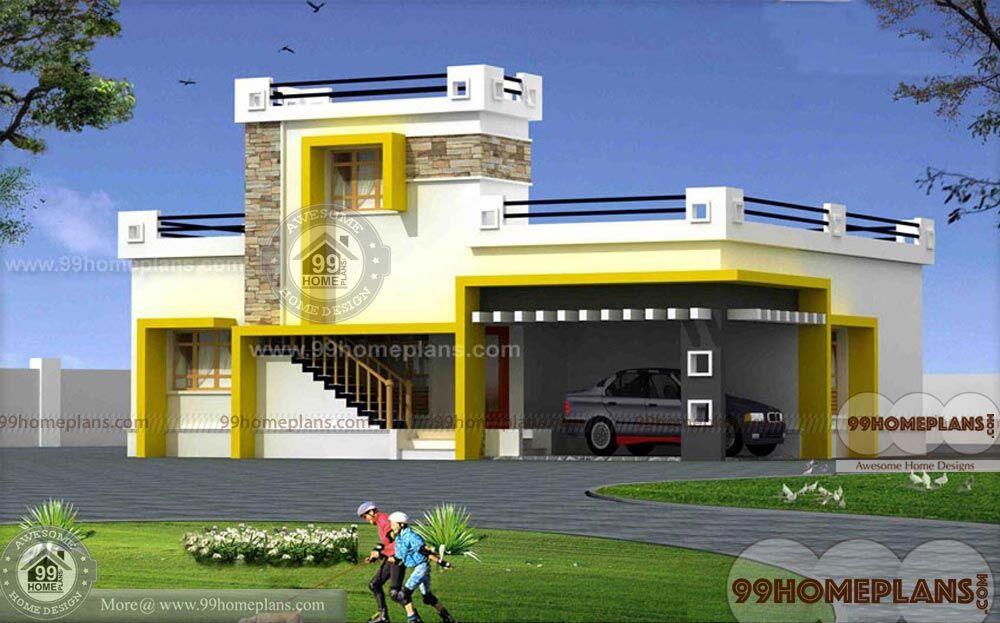 narrow lot modern house plans