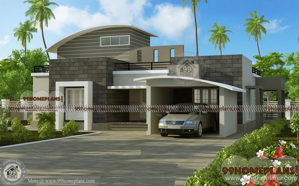 Natural Stone House  Plans  Single  Story  Ultra  Modern  Home  