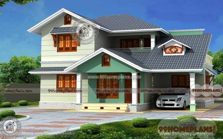 Traditional South Indian Houses Designs - Best Double Story Home Plan
