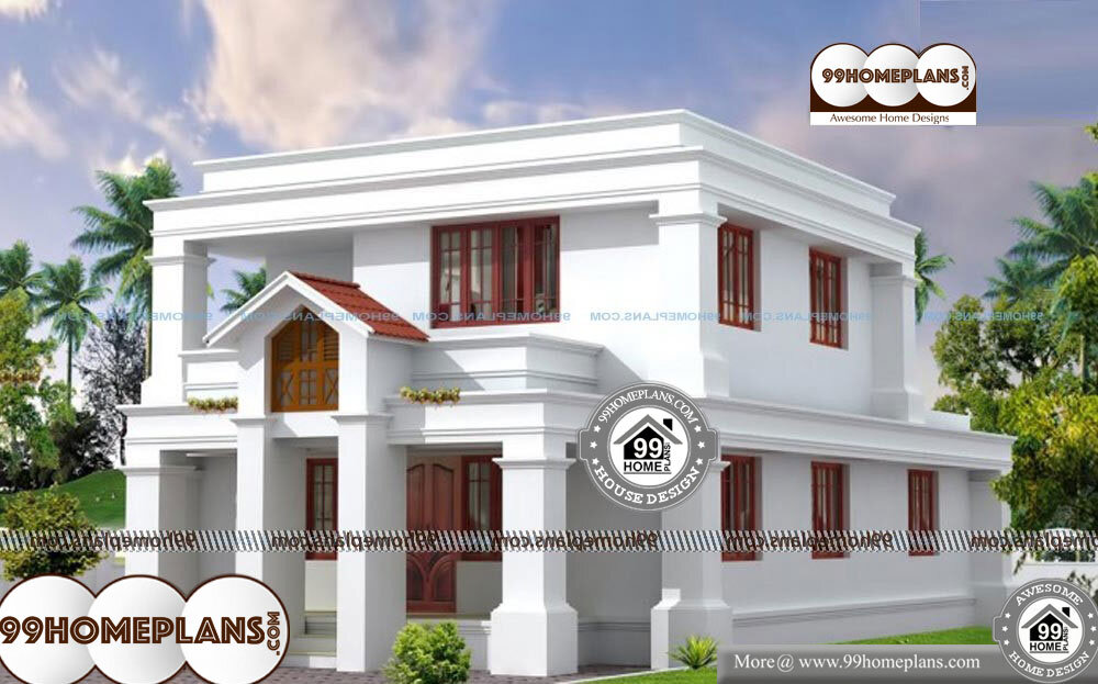 2 Story Residential House Plans - 2 Story 1630 sqft-Home