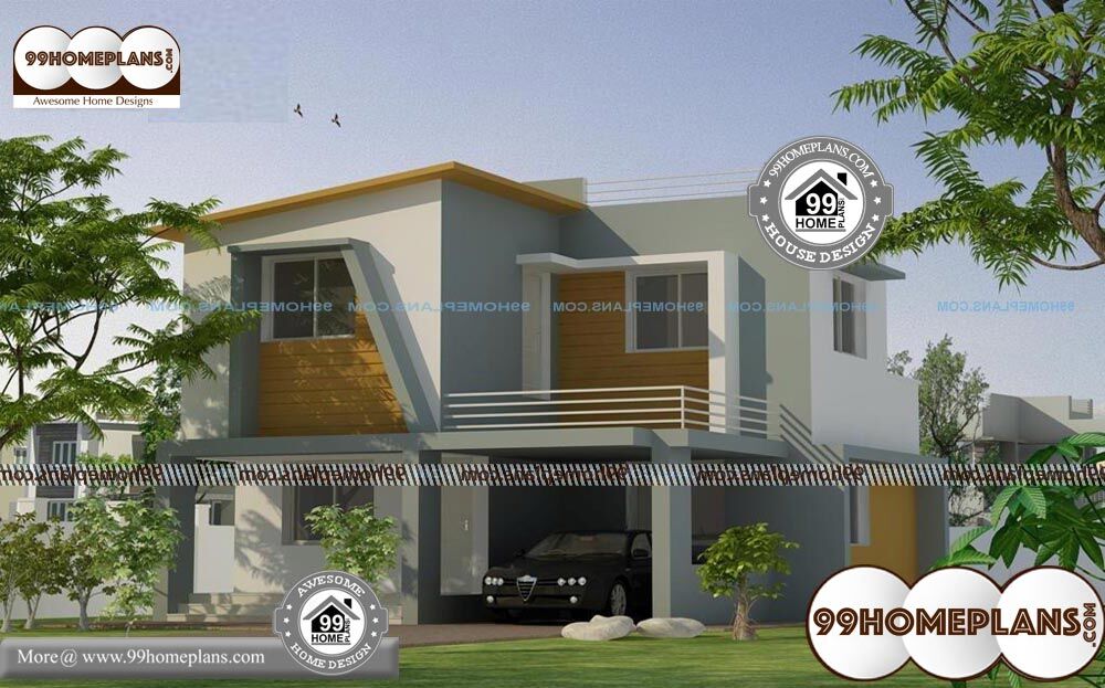 Architectural Elevation Design For Residential Houses - 2 Story 1356 sqft-Home