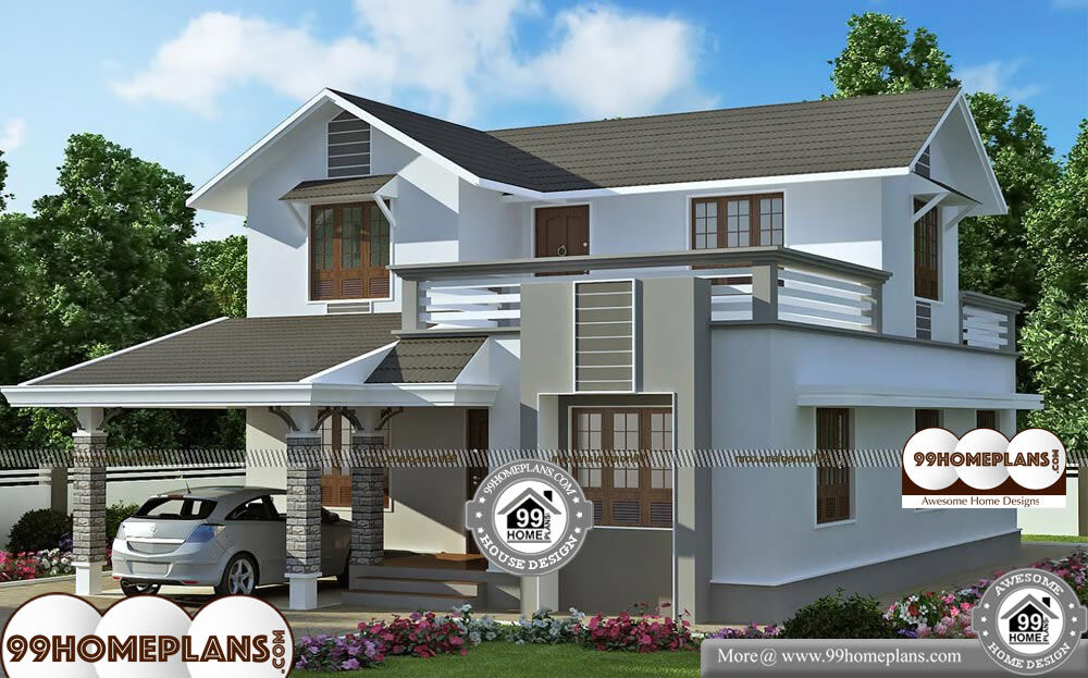 Architectural Plan Of A House - 2 Story 1983 sqft-Home