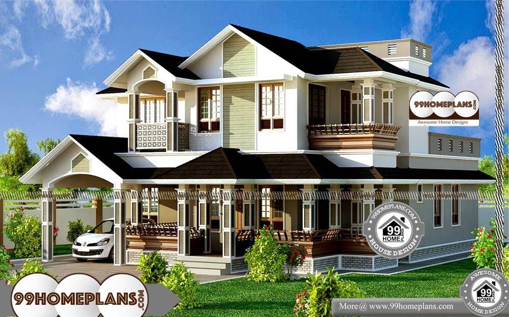 Compound Wall Designs Kerala Style - 2 Story 2829 sqft-Home