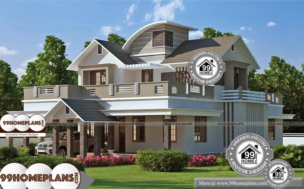 Contemporary Double Storey House Design - 2 Story 2400 sqft-Home