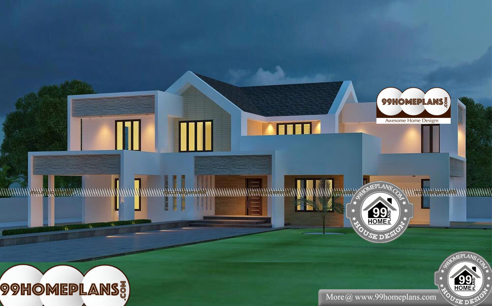 Contemporary Home Plans Free - 2 Story 4500 sqft-Home