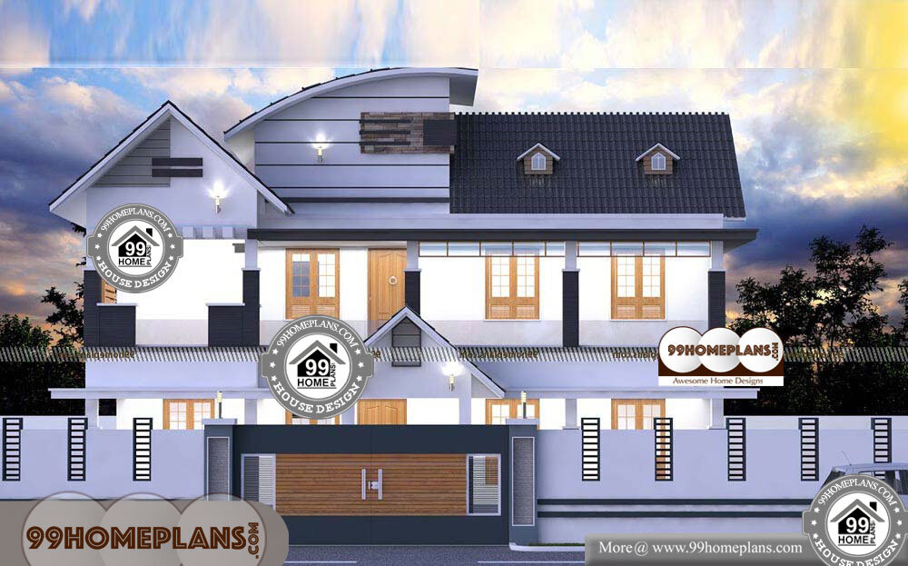 Contemporary Kerala Model Homes - 2 Story 2869 sqft-Home