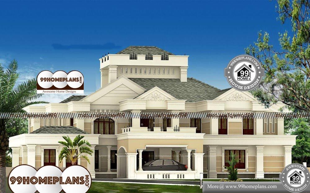 Custom Luxury House Plans - 2 Story 5676 sqft-Home