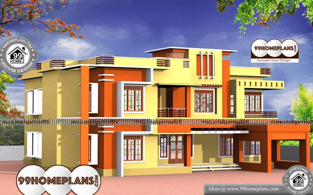 Design Of House Front View - 2 Story 3000 sqft-Home