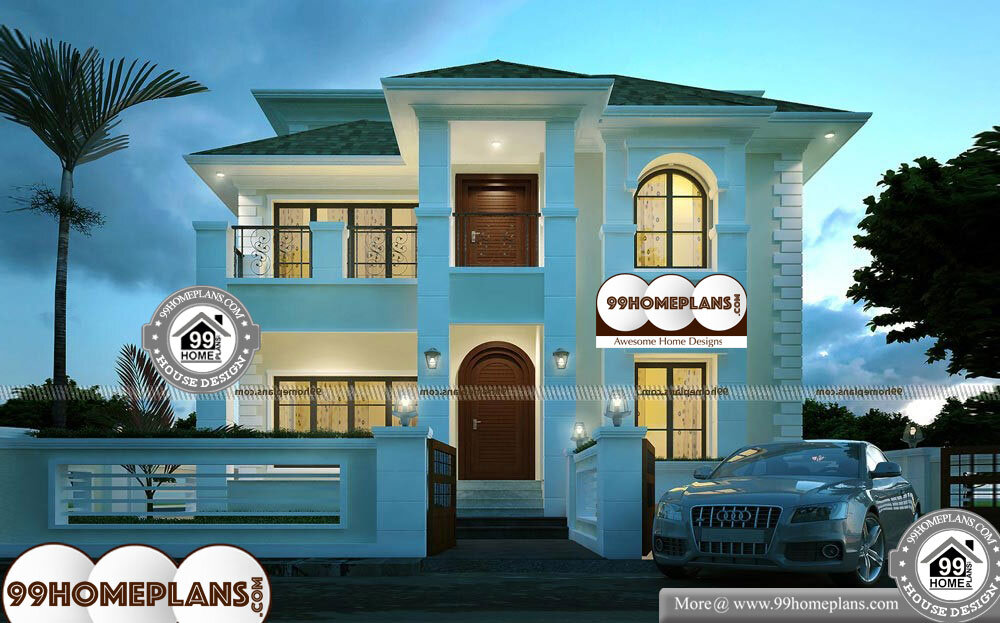 Different Types Of Houses Drawing - 3 Story 5175 sqft-Home