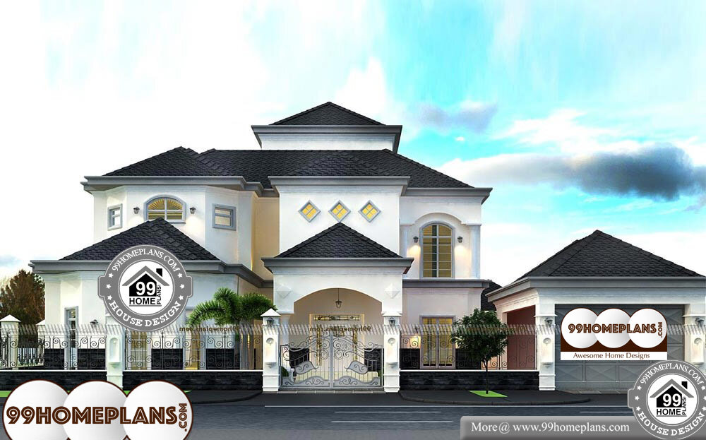 Dubai House Plans Designs - 2 Story 12000 sqft-Home