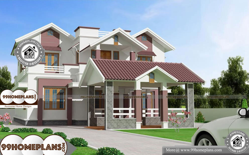 Four Bedroom House Plans Two Story - 2 Story 2412 sqft-Home 