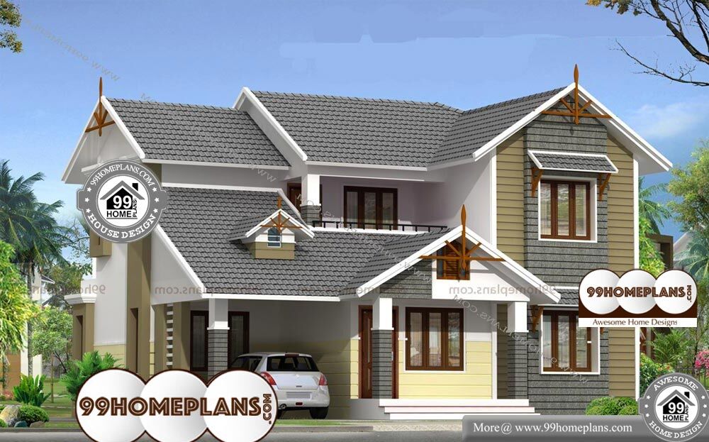 Indian Bungalow Designs And Plans - 2 Story 1768 sqft-Home