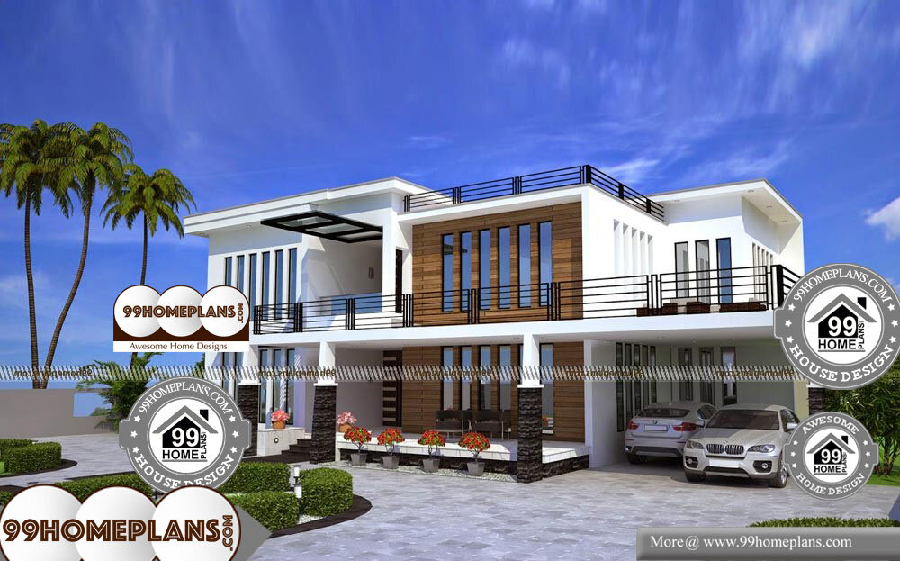 Kerala House Designs With Courtyard - 2 Story 3800 sqft-Home