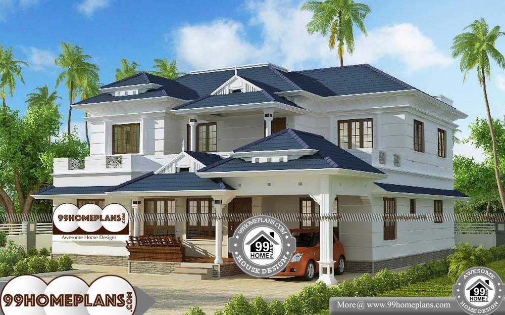 Kerala Model House Plans With Elevation - 2 Story 3074 sqft-Home