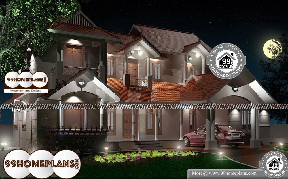 Luxury House Plans - 2 Story 2800 sqft-Home 