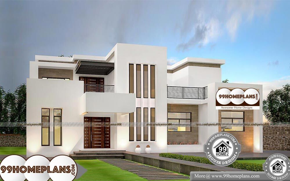 Mountain Contemporary Home Plans - 2 Story 3921 sqft-Home